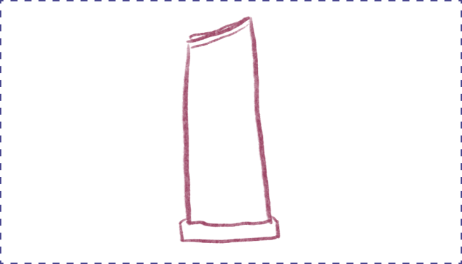 Illustration of a folded t-shirt